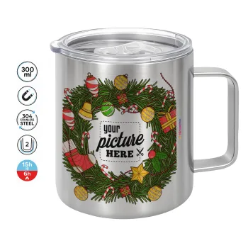 PHOTO Christmas twitch, Mug Stainless steel double wall 300ml
