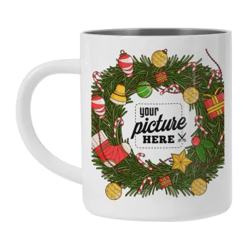 PHOTO Christmas twitch, Mug Stainless steel double wall 300ml