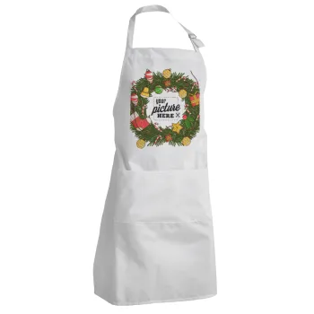 PHOTO Christmas twitch, Adult Chef Apron (with sliders and 2 pockets)