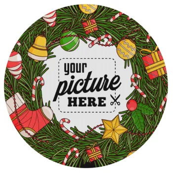 PHOTO Christmas twitch, Mousepad Στρογγυλό 20cm