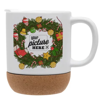 PHOTO Christmas twitch, Ceramic coffee mug Cork (MAT), 330ml