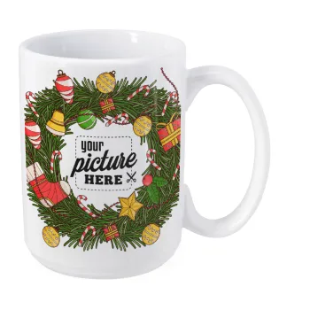 PHOTO Christmas twitch, Κούπα Mega, κεραμική, 450ml