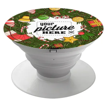 PHOTO Christmas twitch, Phone Holders Stand  White Hand-held Mobile Phone Holder