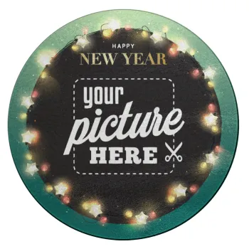 PHOTO xmas lights, Επιφάνεια κοπής γυάλινη στρογγυλή (30cm)