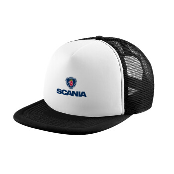 Scania, Καπέλο Soft Trucker με Δίχτυ Black/White 