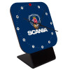 Scania, Επιτραπέζιο ρολόι ξύλινο με δείκτες (10cm)