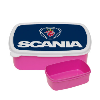 Scania, ΡΟΖ παιδικό δοχείο φαγητού (lunchbox) πλαστικό (BPA-FREE) Lunch Βox M18 x Π13 x Υ6cm
