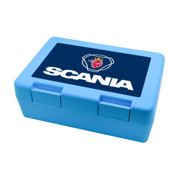 Scania, Children's cookie container LIGHT BLUE 185x128x65mm (BPA free plastic)
