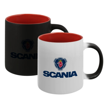 Scania, Κούπα Μαγική εσωτερικό κόκκινο, κεραμική, 330ml που αλλάζει χρώμα με το ζεστό ρόφημα (1 τεμάχιο)
