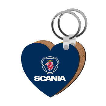 Scania, Μπρελόκ Ξύλινο καρδιά MDF