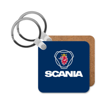 Scania, Μπρελόκ Ξύλινο τετράγωνο MDF 5cm (3mm πάχος)