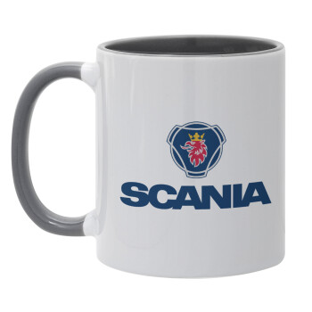Scania, Κούπα χρωματιστή γκρι, κεραμική, 330ml