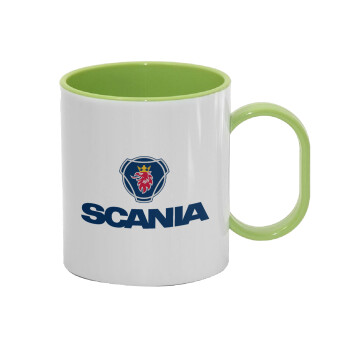 Scania, Κούπα (πλαστική) (BPA-FREE) Polymer Πράσινη για παιδιά, 330ml
