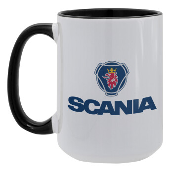 Scania, Κούπα Mega 15oz, κεραμική Μαύρη, 450ml
