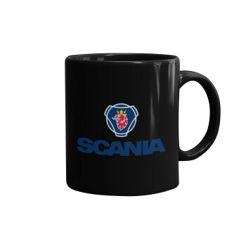 Scania, Mug black, ceramic, 330ml
