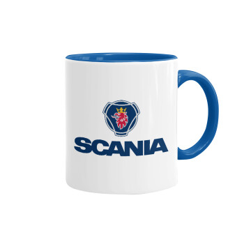 Scania, Κούπα χρωματιστή μπλε, κεραμική, 330ml