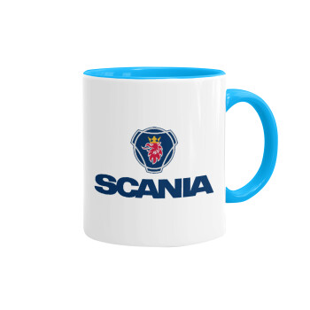 Scania, Mug colored light blue, ceramic, 330ml