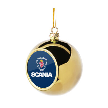 Scania, Χριστουγεννιάτικη μπάλα δένδρου Χρυσή 8cm