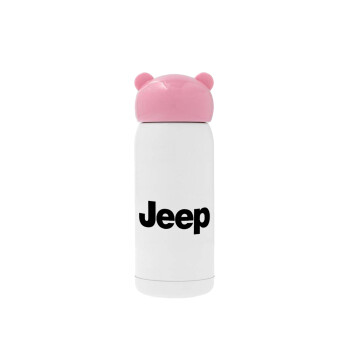 Jeep, Ροζ ανοξείδωτο παγούρι θερμό (Stainless steel), 320ml