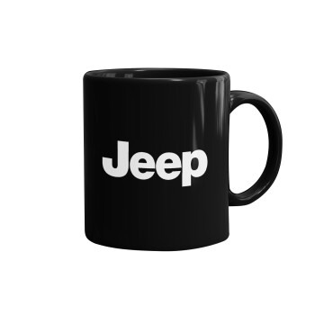 Jeep, Mug black, ceramic, 330ml