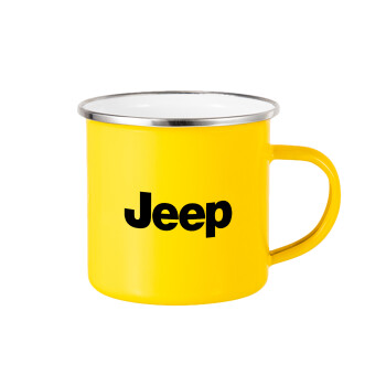 Jeep, Κούπα Μεταλλική εμαγιέ Κίτρινη 360ml