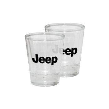 Jeep, Σφηνοπότηρα γυάλινα 45ml διάφανα (2 τεμάχια)