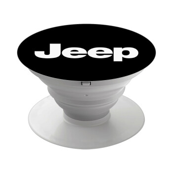 Jeep, Pop Socket Λευκό Βάση Στήριξης Κινητού στο Χέρι