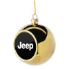 Golden Christmas tree ball ornament 8cm