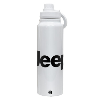 Jeep, Θερμός 1L Ανοξείδωτο με Βάση Κινητού & Διπλά Τοιχώματα