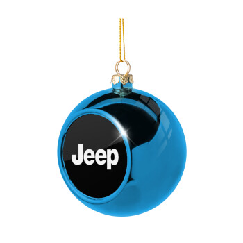 Jeep, Χριστουγεννιάτικη μπάλα δένδρου Μπλε 8cm