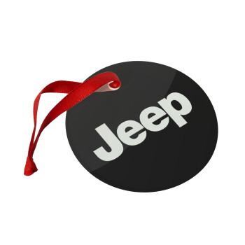 Jeep, Christmas ornament glass 9cm