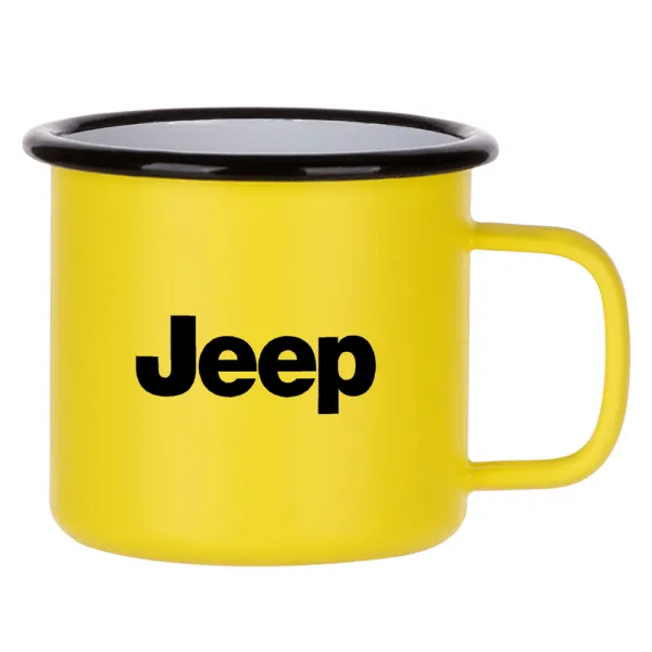 Jeep — Κούπα Μεταλλική εμαγιέ ΜΑΤ Κίτρινη 360ml
