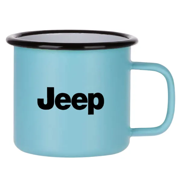 Jeep — Κούπα Μεταλλική εμαγιέ ΜΑΤ σιέλ 360ml