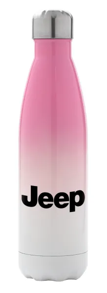 Jeep — Metal mug thermos Pink/White (Stainless steel), double wall, 500ml