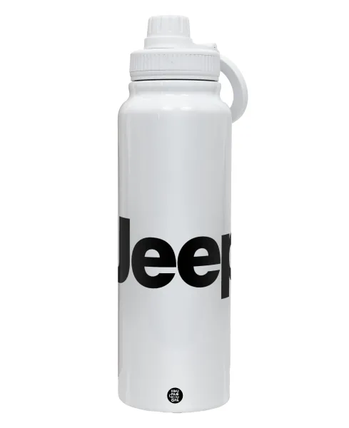 Jeep — Θερμός 1L Ανοξείδωτο με Βάση Κινητού & Διπλά Τοιχώματα