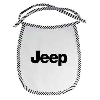 Jeep, Σαλιάρα μωρού αλέκιαστη με κορδόνι Μαύρη
