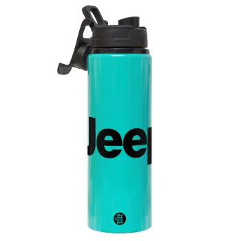 Jeep, Μεταλλικό παγούρι νερού με καπάκι ασφαλείας, αλουμινίου 850ml