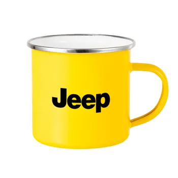 Jeep, Yellow Enamel Metallic Cup 360ml