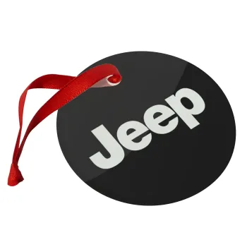 Jeep, Christmas ornament glass 9cm