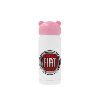 FIAT, Ροζ ανοξείδωτο παγούρι θερμό (Stainless steel), 320ml