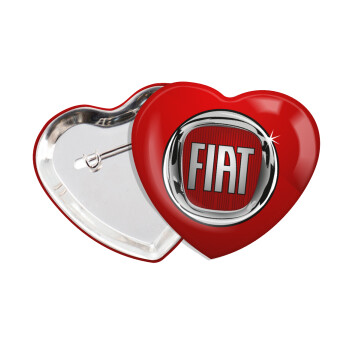 FIAT, Κονκάρδα παραμάνα καρδιά (57x52mm)