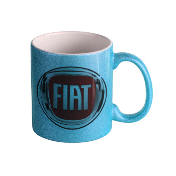 FIAT, Κούπα Σιέλ Glitter που γυαλίζει, κεραμική, 330ml