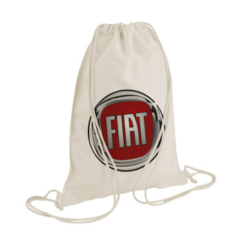 FIAT, Backpack bag GYMBAG natural (28x40cm)