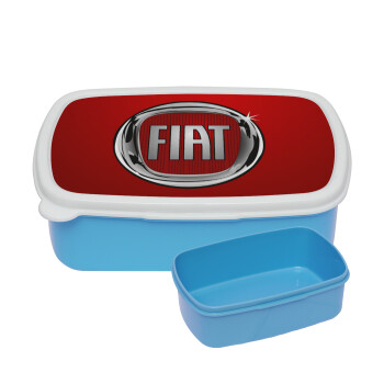 FIAT, ΜΠΛΕ παιδικό δοχείο φαγητού (lunchbox) πλαστικό (BPA-FREE) Lunch Βox M18 x Π13 x Υ6cm