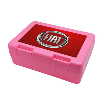 FIAT, Παιδικό δοχείο κολατσιού ΡΟΖ 185x128x65mm (BPA free πλαστικό)