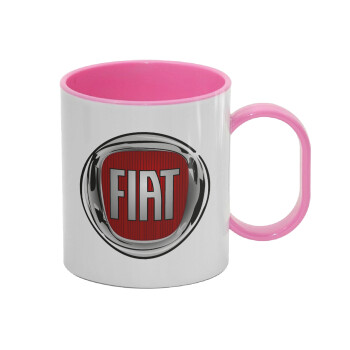FIAT, Κούπα (πλαστική) (BPA-FREE) Polymer Ροζ για παιδιά, 330ml