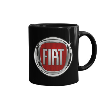 FIAT, Mug black, ceramic, 330ml