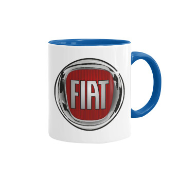 FIAT, Κούπα χρωματιστή μπλε, κεραμική, 330ml