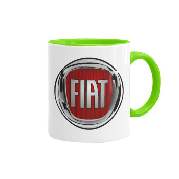 FIAT, Mug colored light green, ceramic, 330ml