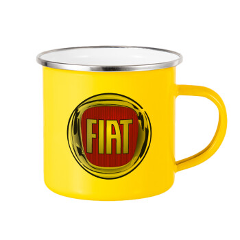 FIAT, Κούπα Μεταλλική εμαγιέ Κίτρινη 360ml